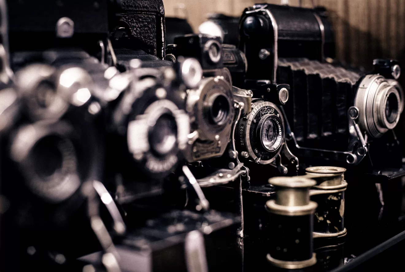 gears of machinery vintage cameras