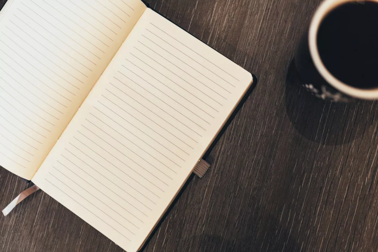 blank notebook