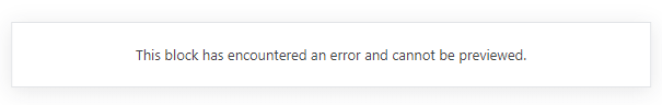 error: block encountered an error