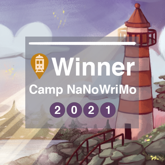 Camp NaNoWriMo 2021 winner's badge