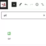 Quick hack to resize a WordPress GIF block