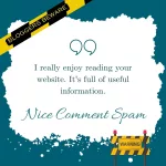 Bloggers beware! Comment spam is getting… nicer?