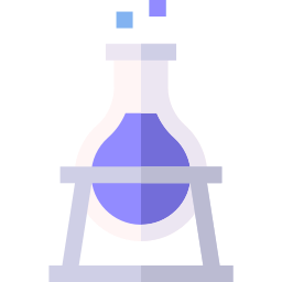 glass vial with a liquid inside